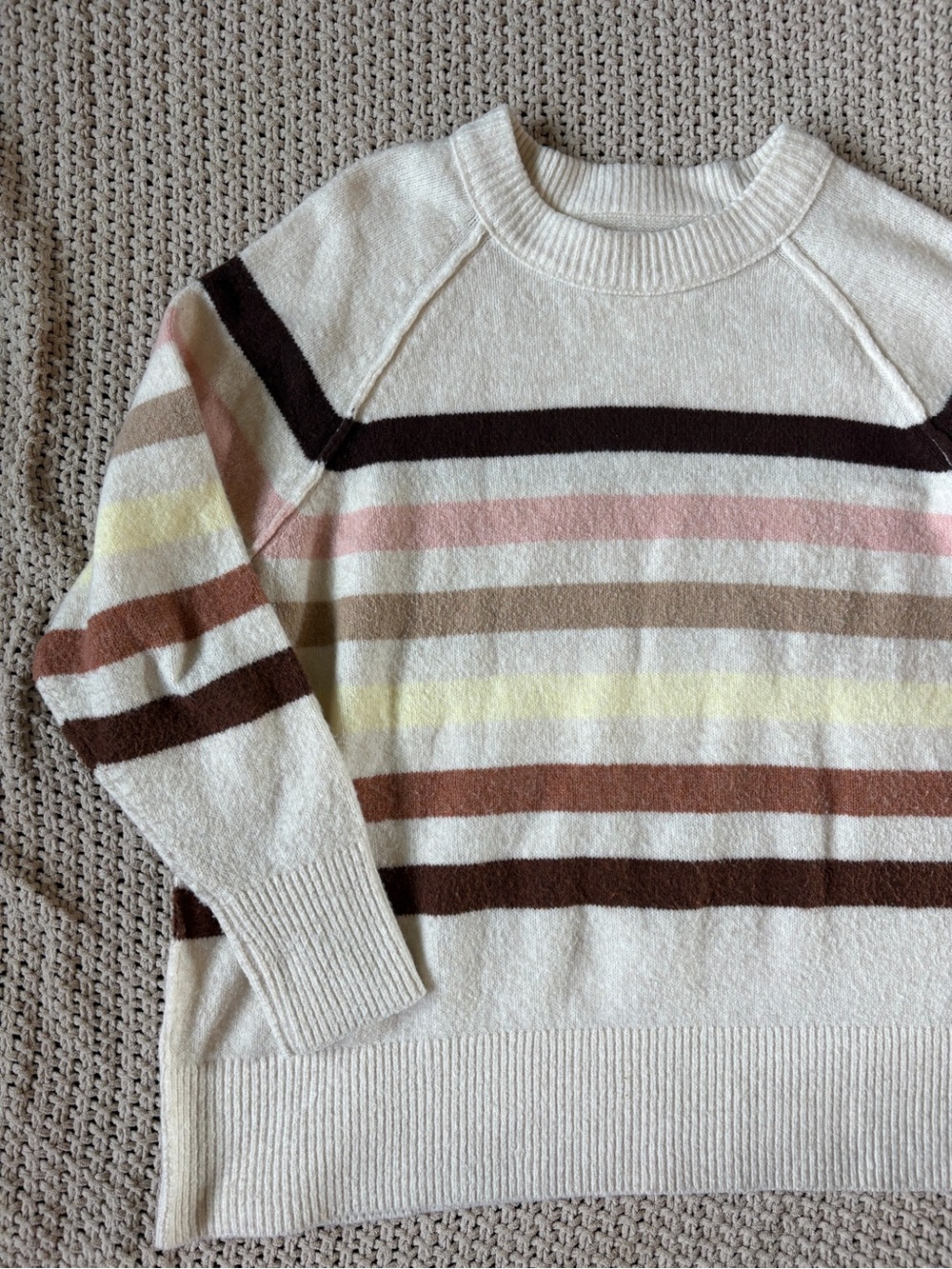 aerie Striped Crewneck Sweater